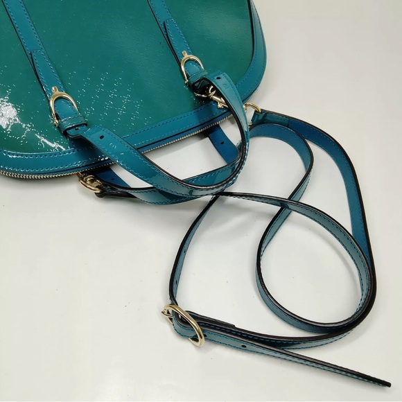 Auth Gucci Micro GG Turquoise 2Way Leather Bag - Picture 5 of 9